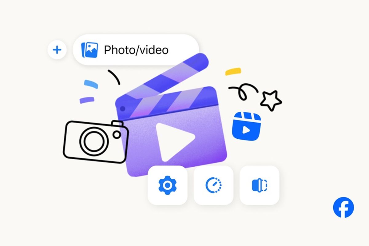 Ilustrasi video di Facebook yang diubah jadi Reels