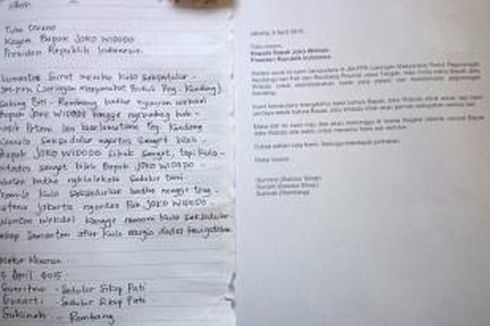 Inilah Surat Petani Kendeng untuk Presiden Jokowi