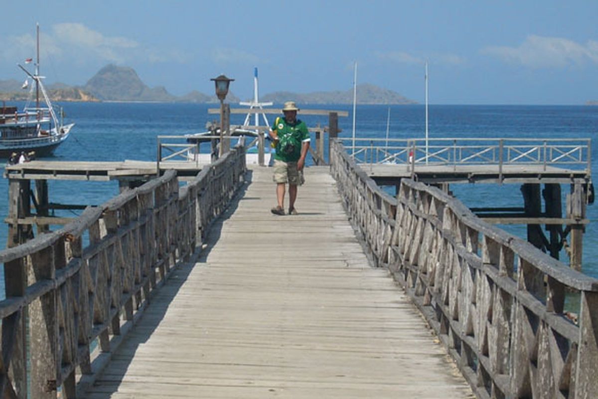 Dermaga di Pulau Komodo, Kabupaten Manggarai Barat, Nusa Tenggara Timur, Rabu (1/6/2011).