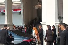 Upacara Penurunan Bendera, Gibran Kembali Sambut Ma'ruf Amin di Istana Merdeka