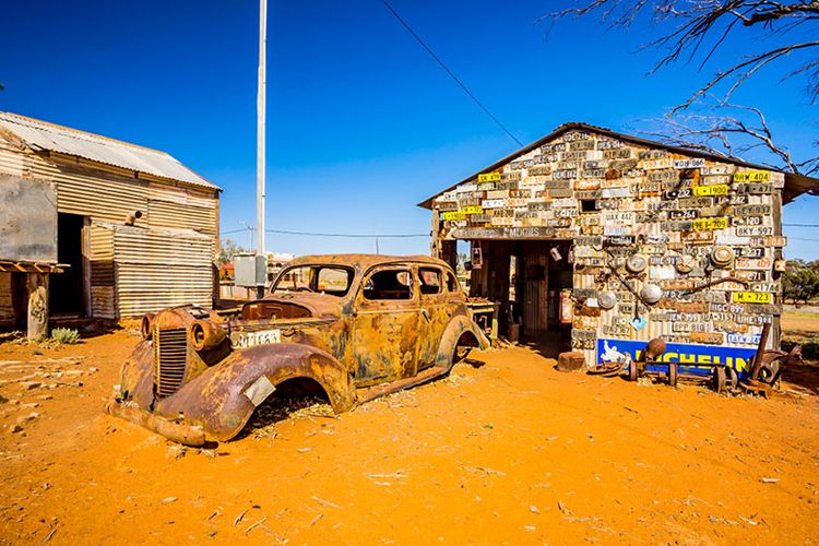 Kota Hantu Gwalia di Australia Barat.