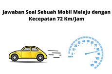 Jawaban Soal Sebuah Mobil Melaju dengan Kecepatan 72 Km/Jam