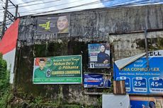 Sehari Jelang Pencoblosan, Sejumlah Alat Peraga Kampanye di Makassar Belum Ditertibkan