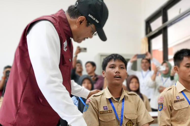 Louvie Jogjeriansyah atau Jeje, siswa Sekolah Rakyat Menengah Atas (SRMA) 20 Sleman, Yogyakarta