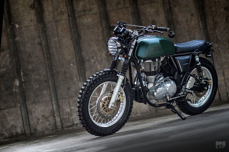 Royal Enfield Continental GT bergaya scrambler garapan K-Speed