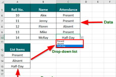 2 Cara Membuat Drop Down List atau Daftar Pilihan di Microsoft Excel  