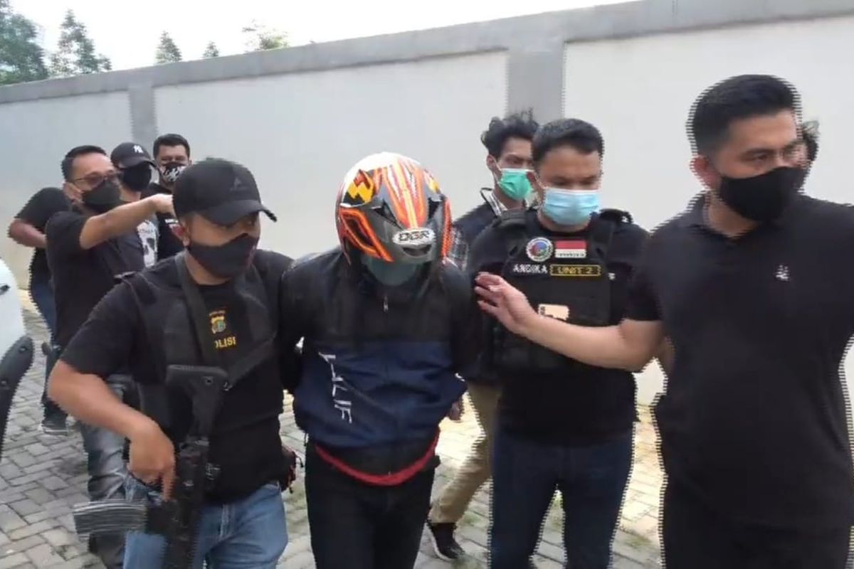 Pelaku Pemilik Tiga Paket Narkoba di Palembang ditangkap oleh Polres Jakarta Barat, Selasa (3/11/2020)