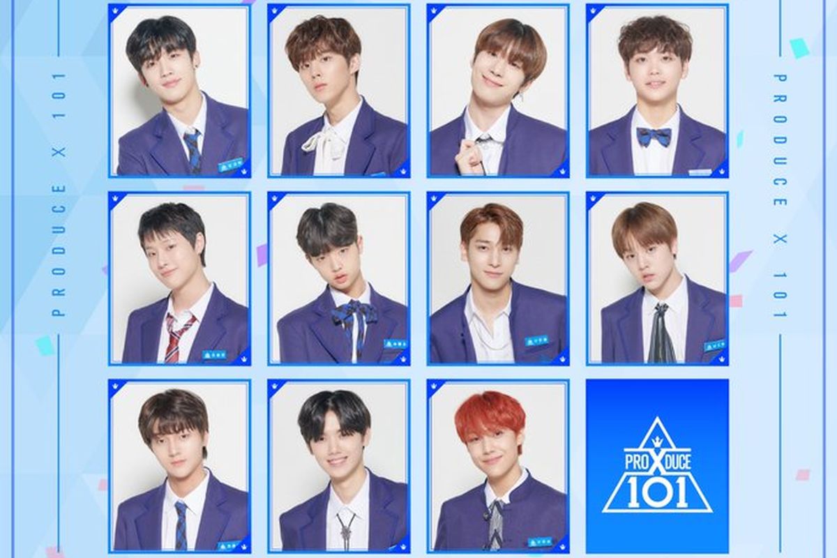 Boygrup X1 dari ajang pencarian bakat Produce X 101.