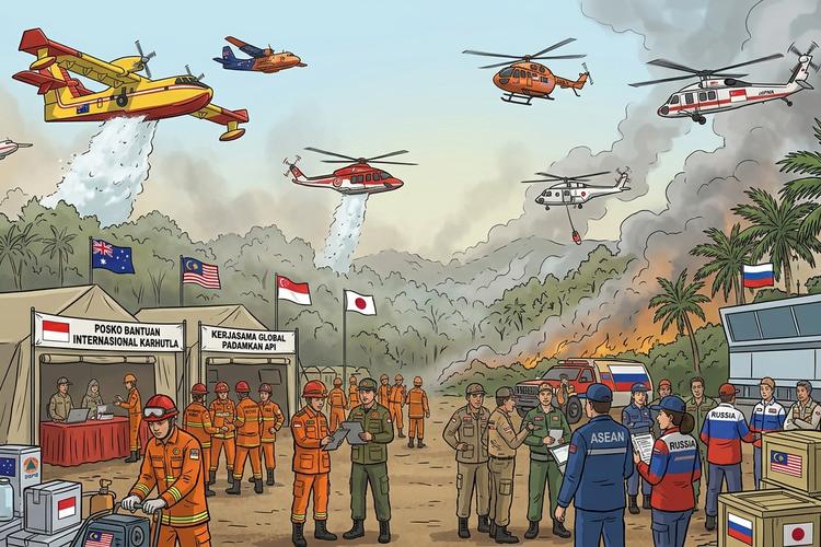 Belajar dari Karhutla 2015, Seberapa Efektif Bantuan Internasional untuk Indonesia?