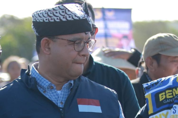 Anies Baswedan saat berkunjung ke Banyuwangi 