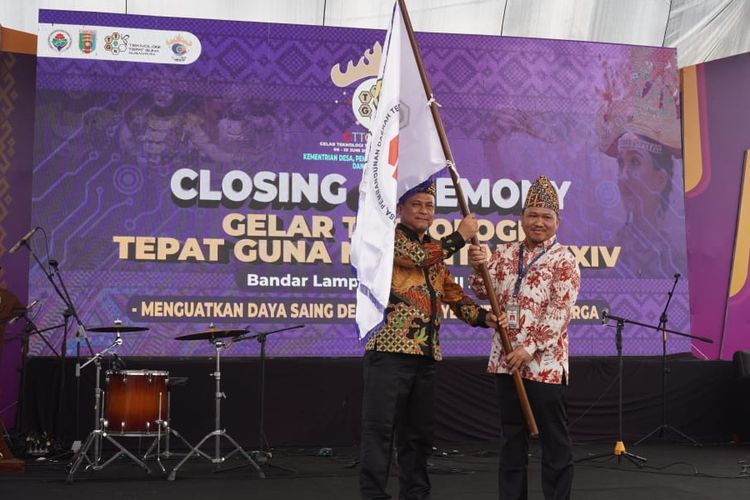 Closing Ceremeony Gelar TTG Nusantara XXIV 2023 diselenggarakan di PKOR Way Halim, Bandar Lampung.