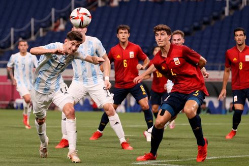 Sepak Bola Olimpiade - Spanyol Vs Argentina, Skor Kacamata Hiasi Babak Pertama