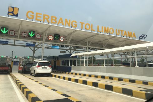 Hari Ini Gerbang Tol Limo Masih Ditutup Sementara Setengah Hari