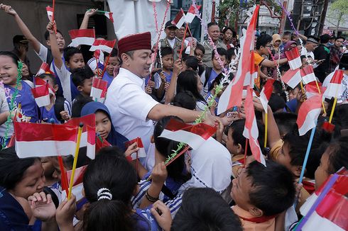 Meriahnya Kirab Kebangsaan Merah Putih di Kota Semarang
