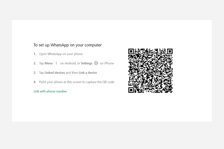 Ilustrasi cara login WA di laptop lewat WhatsApp Dekstop.