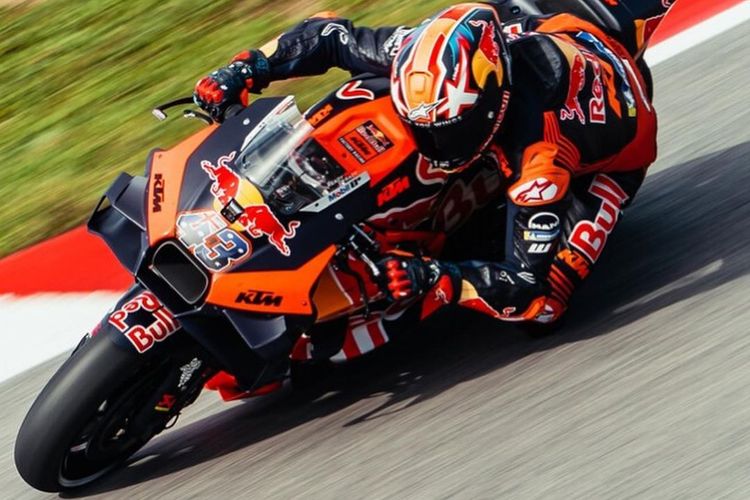 Jack Miller berlaga saat MotoGP Portugal 2023 di Sirkuit Portimao