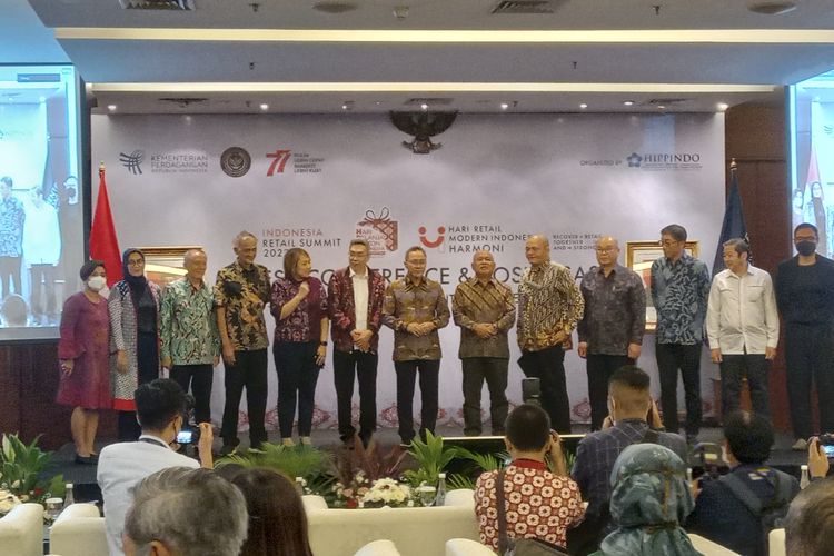 Konferensi Pers Indonesia Retail Summit, Hari Belanja Diskon Indonesia dan Hari Retail Modern Indonesia 2022, Kamis (14/7/2022).