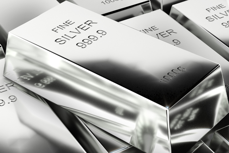 Ilustrasi perak batangan.