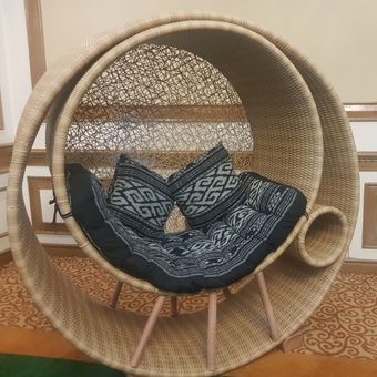 Kursi Rotan dalam workshop Rattan Model Making di LaSalle College, Jumat (17/1/2020)