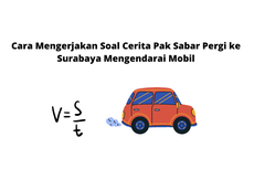 Cara Mengerjakan Soal Cerita Pak Sabar Pergi ke Surabaya Mengendarai Mobil