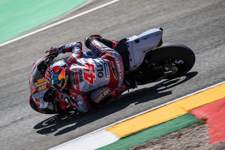 Fabio Di Giannantonio saat berlaga pada MotoGP Aragon 2022