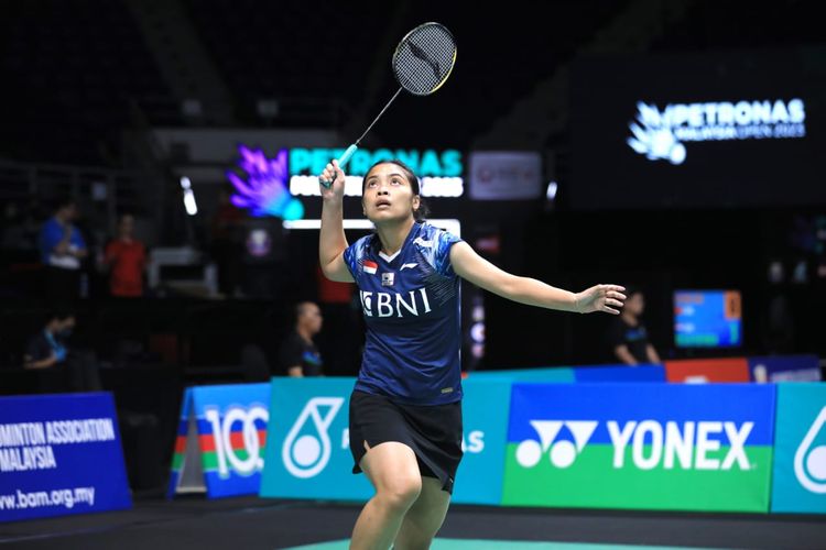 Penampilan Gregoria Mariska Tunjung pada laga babak 32 besar Malaysia Open 2023 melawan He Bing Jiao (China) di Lapangan 1 Axiata Arena, Kuala Lumpur, Malaysia, Selasa (10/1/20230 pagi WIB. Terkini, Gregoria Mariska Tunjung akan kembali berjuang dalam ajang Indonesia Masters 2023 di Istora Senayan, Jakarta, mulai Selasa (24/1/2023).