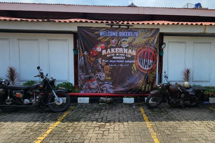 Gelar Rakernas, Komunitas Motor Antik MACI Giat Aksi Kemanusiaan