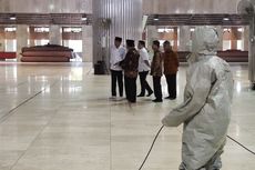 Cegah Corona, Masjid Istiqlal Gulung Karpet dan Bersihkan Mikrofon