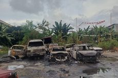 8 Mobil Rongsok Terbakar di Satpas SIM Daan Mogot