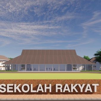 Desain pembangunan Sekolah Rakyat yang dikerjakan oleh PT Brantas Abipraya (Persero)