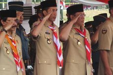 SBY dan Jokowi Hadiri Perayaan Hari Pramuka di Cibubur