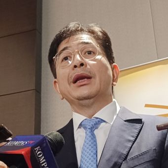 Ketua Dewan Pengawas Indonesia Business Council (IBC) Arsjad Rasjid memberikan keterangan usai konferensi pers Kick Off Indonesia Economic Summit (IES) 2026 di Hotel Fairmont, Jakarta, Selasa (26/8/2025). 