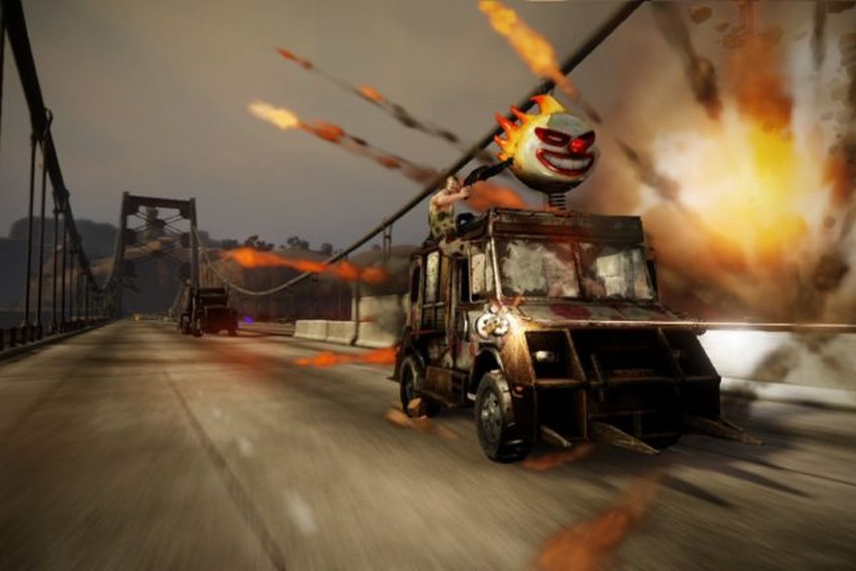 Ilustrasi kendaraan yang terdapat pada game Twisted Metal.