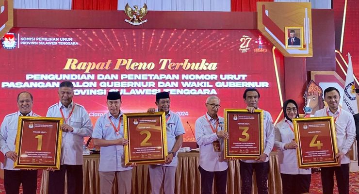 Hasil Quick Count Pilkada Sulawesi Tenggara 2024 Charta Politika Data 25,33 Persen: Andi-Hugua Unggul 51, 40 Persen