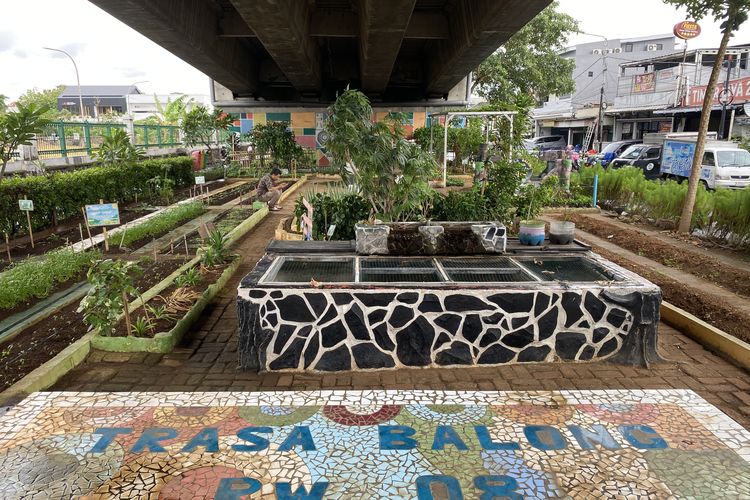 Trasa Balong, Kebun Kota di Bawah Kolong Flyover Jakarta Timur