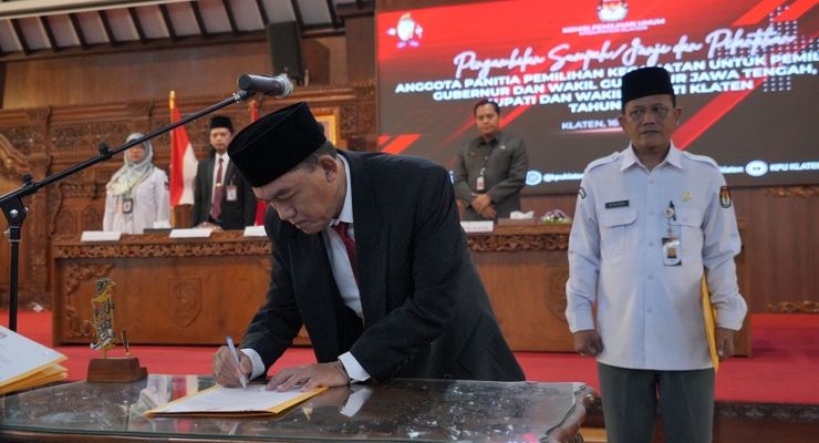 130 Anggota PPK Dilantik, Bupati Klaten Pesan Jaga Kelancaran Pilkada 2024