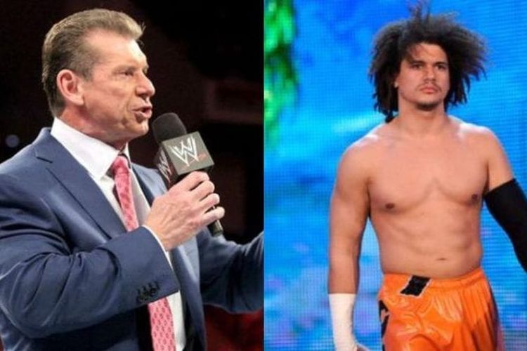 Vince McMahon (kiri) dan Carlito (kanan).