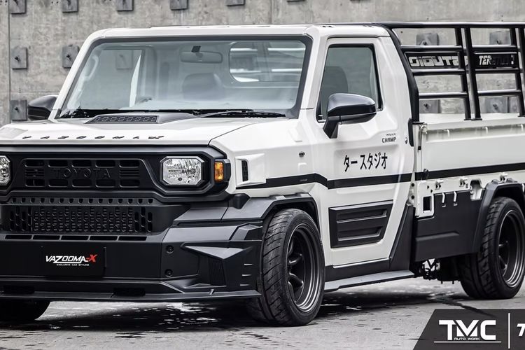 Modifikasi Toyota Rangga Tofu Style, Pikap Rasa JDM