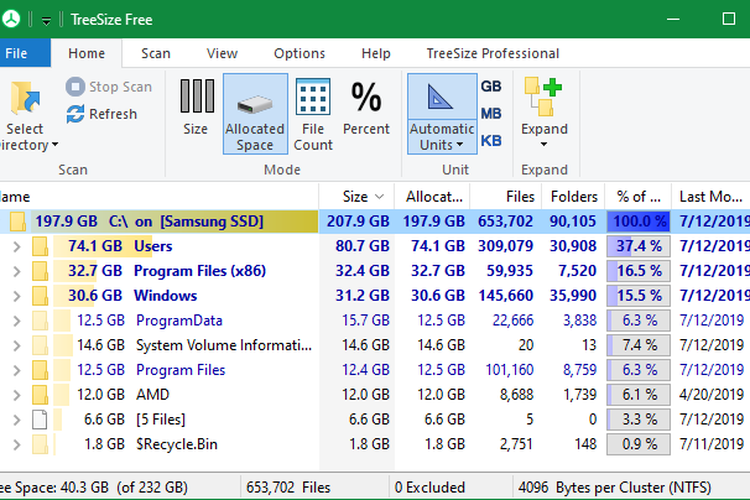 menghapus file besar di laptop windows 10