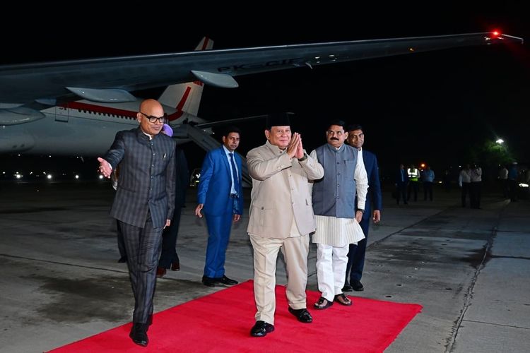 Prabowo Didampingi Menlu, Mendikti, hingga Seskab Teddy di KTT BRICS India
