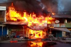 Sejumlah Ruko Bertingkat di Bima NTB Terbakar Hebat, Angin Kencang Hambat Pemadaman