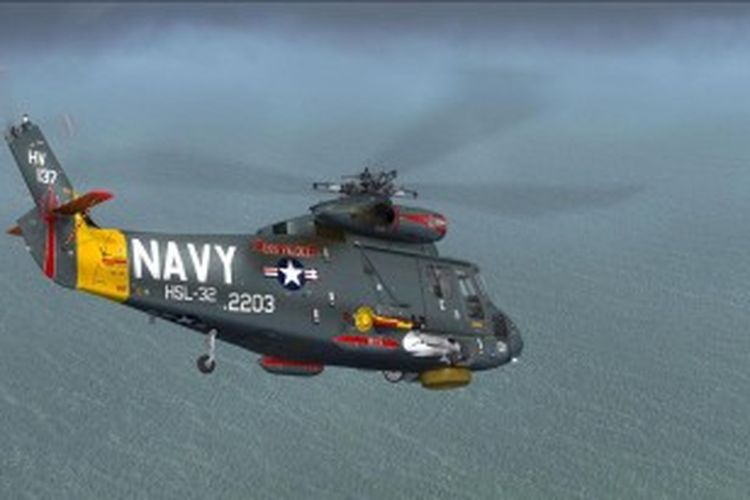 Ilustrasi helikopter anti kapal selam