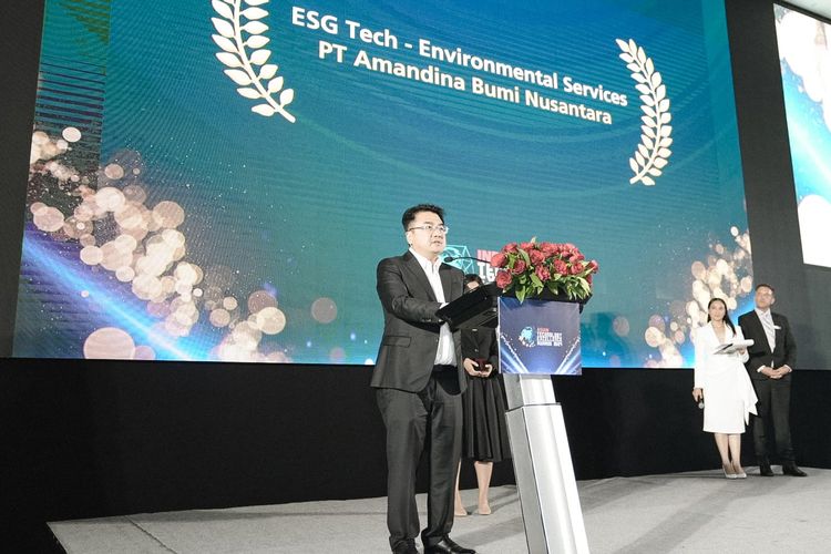 Amandina raih Indonesia Technology Excellence Award 2024 dalam kategori ESG Tech untuk Layanan Lingkungan.