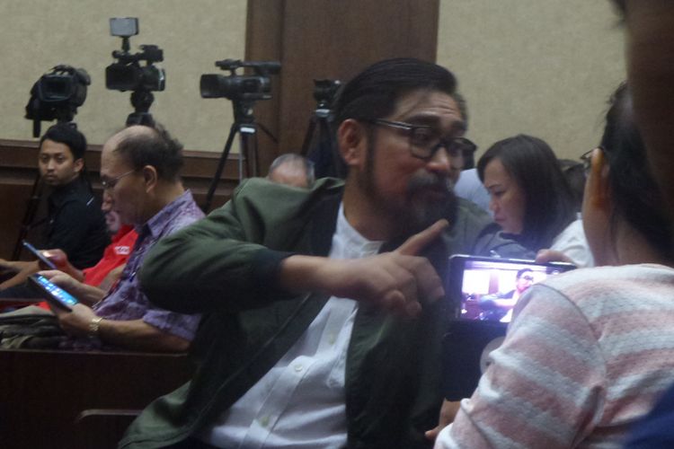 Andi Zulkarnain Mallarangeng alias Choel Mallarangeng  di Pengadilan Tipikor Jakarta, Kamis (6/7/2017).