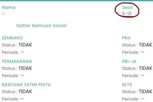 Cek Desil Bansos September 2026, Masukkan NIK KTP Langsung Muncul Status