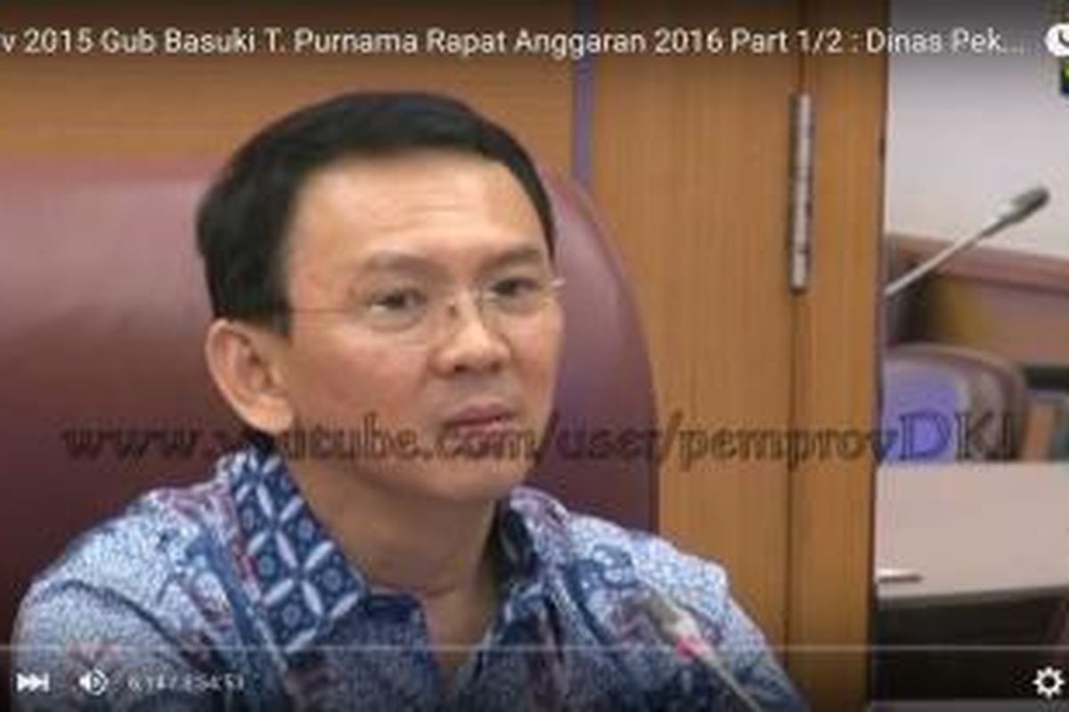 Gubernur DKI Jakarta Basuki Tjahaja Purnama.