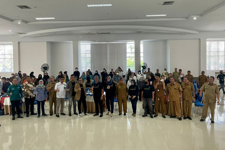 Suasana pembukaan workshop penulisan konten digital di PLUT Sumatera Utara, Senin (4/7/2022)