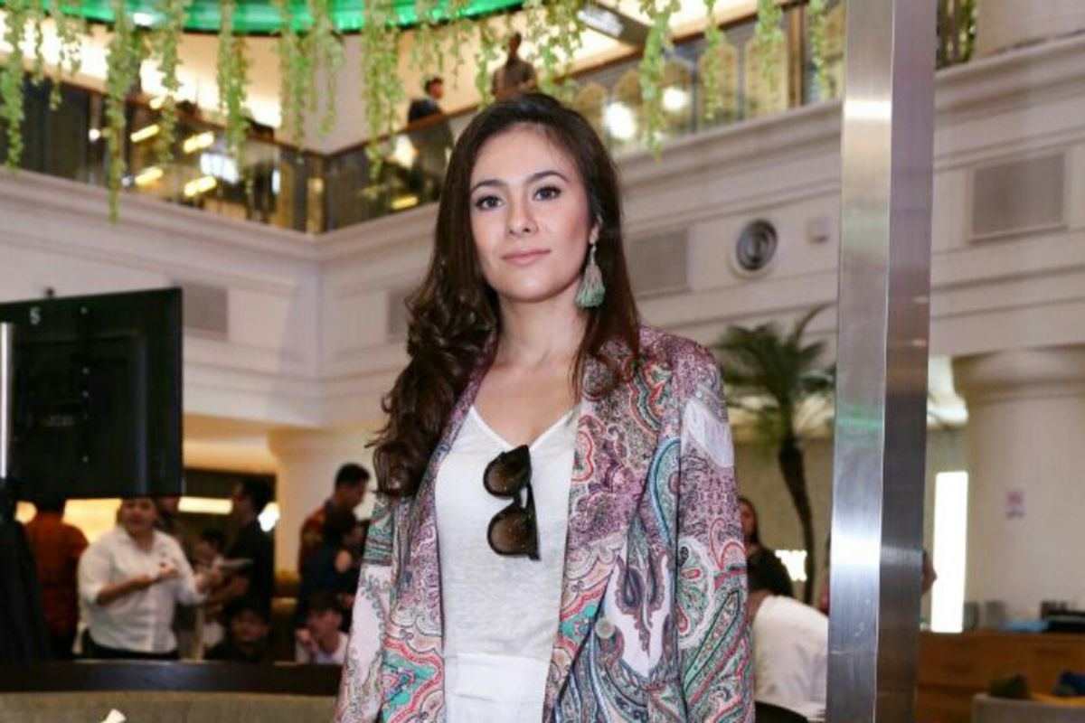 Wulan Guritno diabadikan dalam acara Ramadhan In Style, Plaza Indonesia, Jakarta Pusat, Jumat (25/5/2018). 