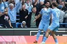 HT Man City Vs Arsenal - Xhaka Kartu Merah, Arsenal Tertinggal Tiga Gol