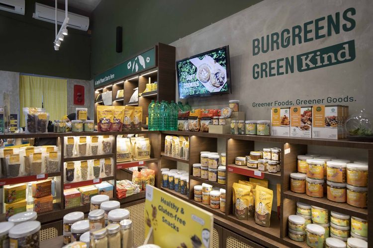 Burgreens hadirkan Greenkind sebagai solusi berbelanja produk lokal berbasis nabati.